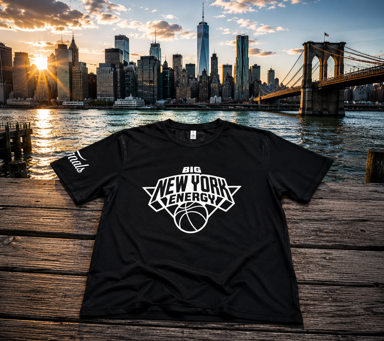 BLACK BIG NEWYORK ENERGY T-SHIRT