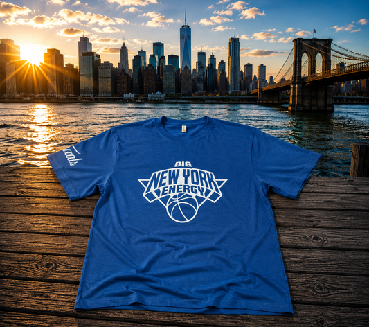 ROYAL BLUE BIG NEWYORK ENERGY T-SHIRTS